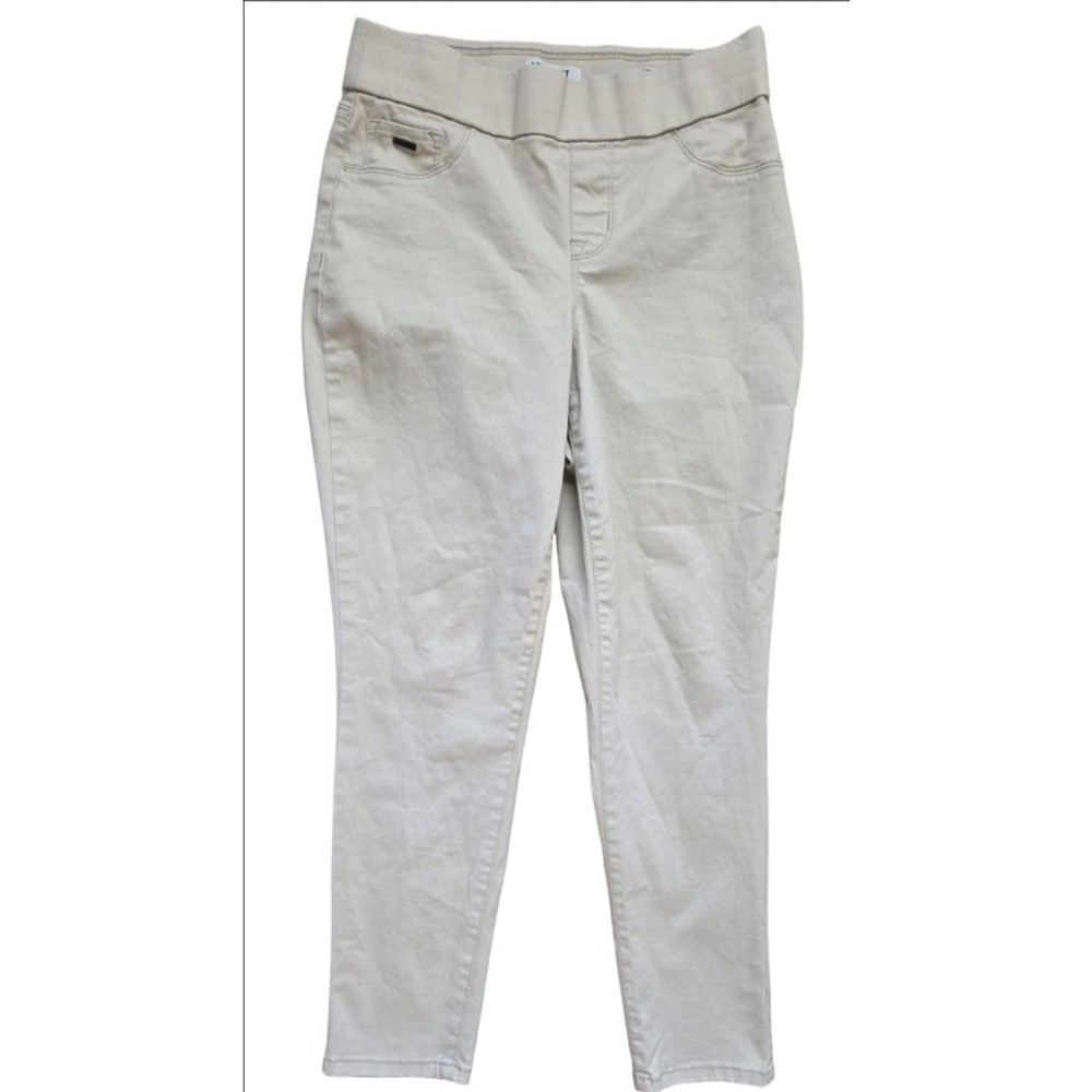 Women's Nine West Beige Pull-On Crop Jeans Size 4